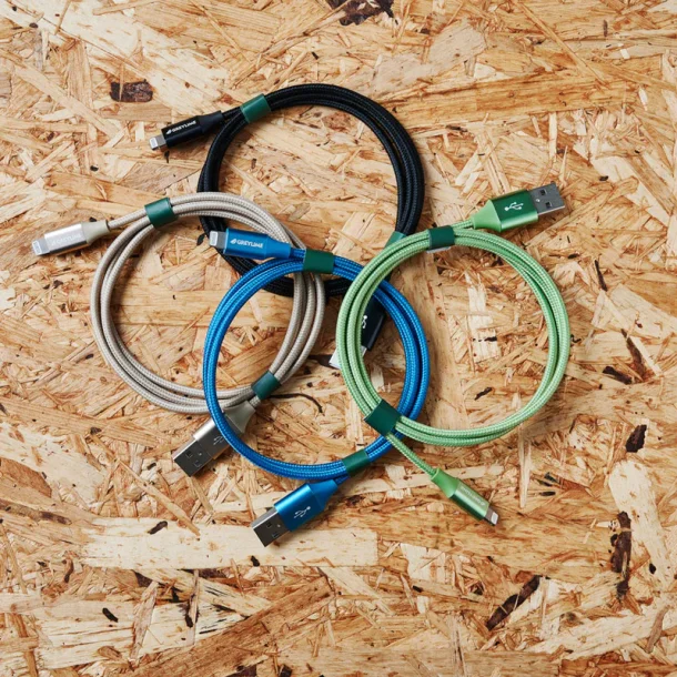 GreyLime USB-Lightning Kabel 1 m - Svart