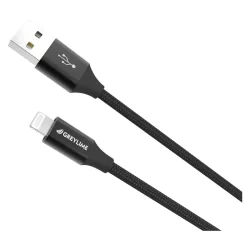 GreyLime USB-Lightning Kabel 2 m - Svart