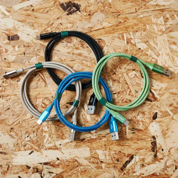 GreyLime USB till USB-C Kabel 1 m - Svart