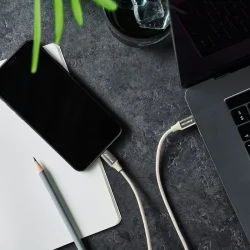 GreyLime Fl&auml;tad USB-C-Lightning Kabel 1 m - Beige