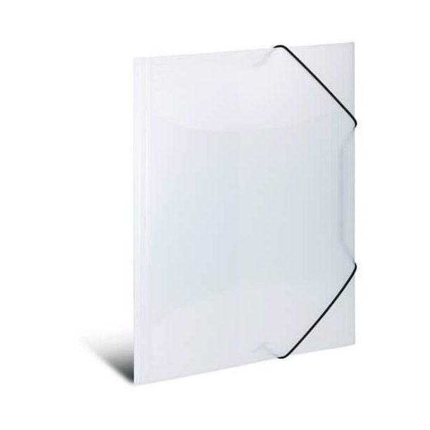Herma Kraftfull, transparent A3 elastik mapp, vit 3 st