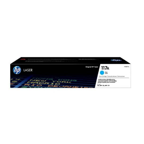 HP 117A C lasertoner - W2071A Original - Cyan 700 sider