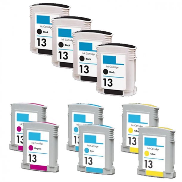 Kompatibel till HP 13 Blckpatroner Rabattpaket 10 st kompatibel 210 ml