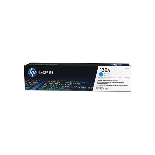 HP 130A Lasertoner - CF351A Original - Cyan 1000 sider 