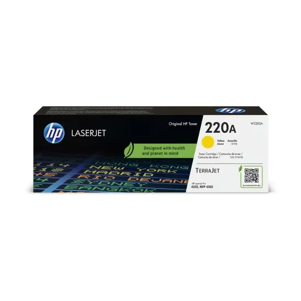 HP 220A Y Toner - W2202A Original - Gul 1800 sider