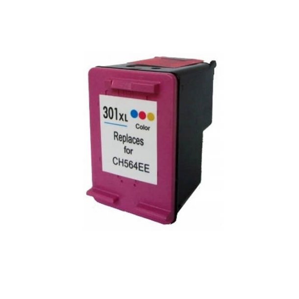 HP 301 XL C (CH564EE) (17 ml), Colour Ink Cartridge, Compatible