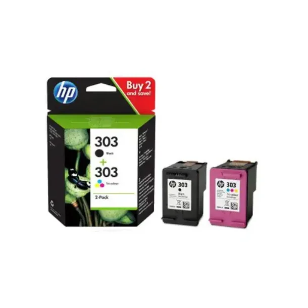HP 303 combo pack 2 stk Ink Cartridge - 3YM92AE Original - BK/C 365 pages