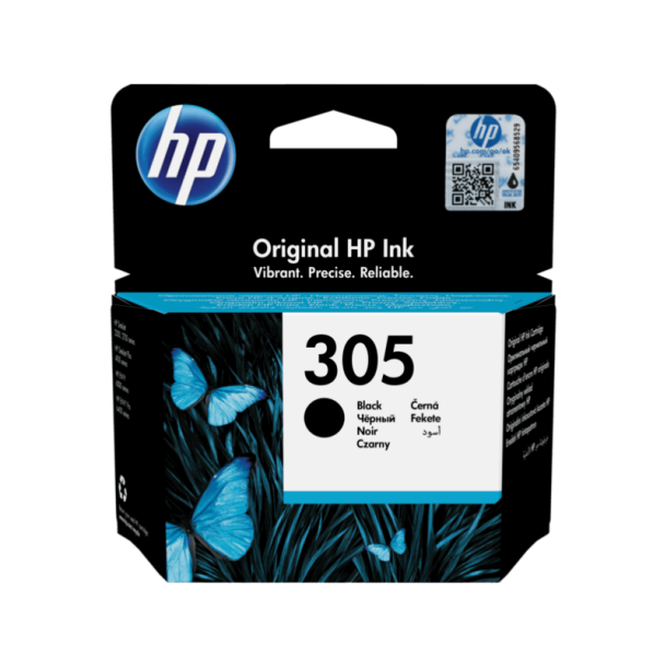 HP 305 BK Ink Cartridge - 3YM61AE Original - Black 2 ml