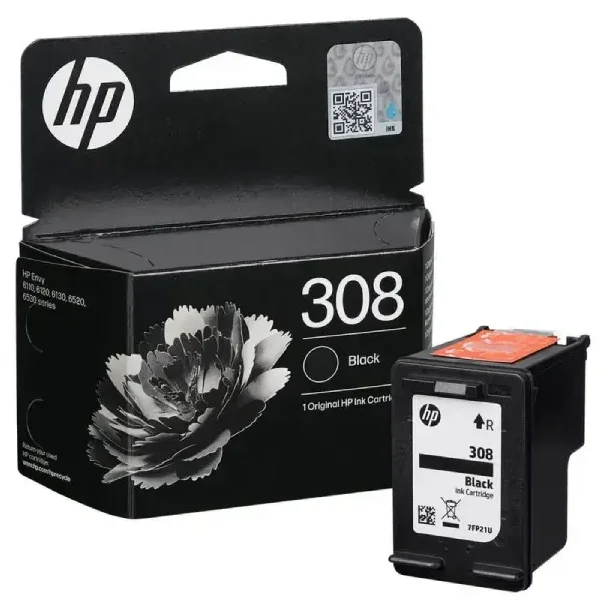 HP 308 - 7FP21UE BK Original blckpatron 3,2 ml