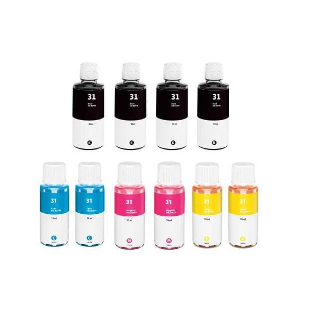 HP 31 combo pack 10 stk Ink Cartridge - Compatible - BK/C/M/Y 780 ml