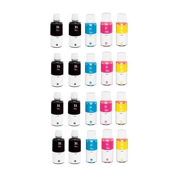 HP 31 combo pack 20 stk Ink Cartridge - Compatible - BK/C/M/Y 1560 ml