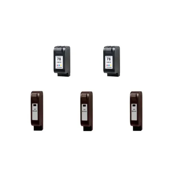 HP 45 / 78XL combo pack 5 stk Ink Cartridge - Compatible - BK/C 186 ml