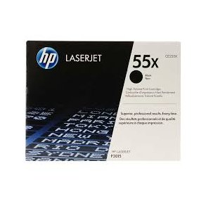 HP toner 55X - CE255X svart 12500 sider, original
