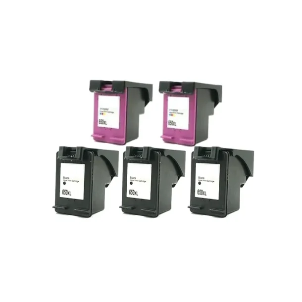 HP 650 XL combo pack 5 stk Ink Cartridge - Compatible - BK/C 82,4 ml