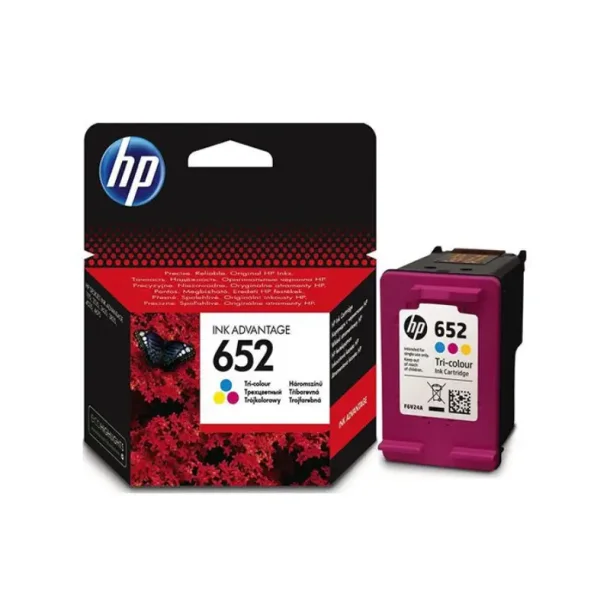 HP 652 C blkpatron - F6V24AE Original - Farve 5 ml