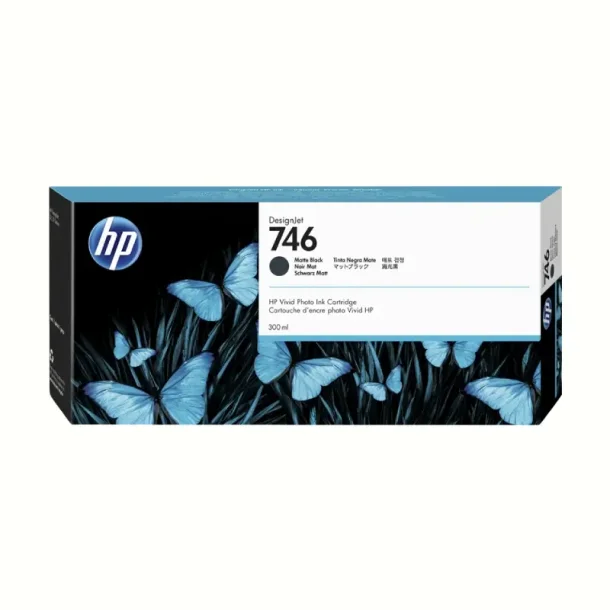 HP 746 MBK Ink Cartridge - P2V83A Original - Matte Black 300 ml