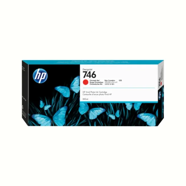 HP 746 R blkpatron -  P2V81A Original - Rd 300 ml