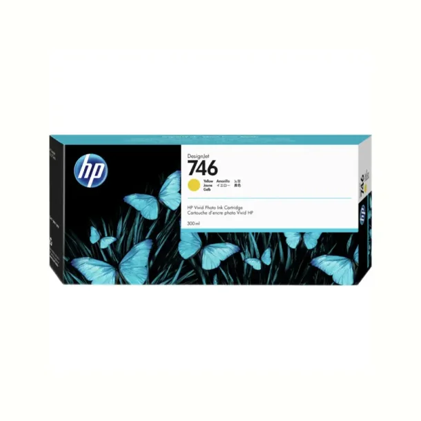 HP 746 Y blkpatron - P2V79A Original - Gul 300 ml