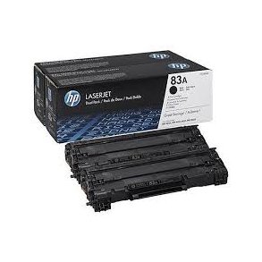 HP toner 83A - CF283AD, 2 stk. multipack 3000 sider, original