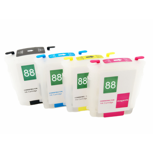 HP Officejet pro 4 Farvet refill HP88