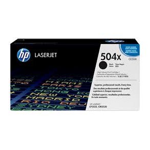 HP toner 504X - CE250X black 10500 pages, original