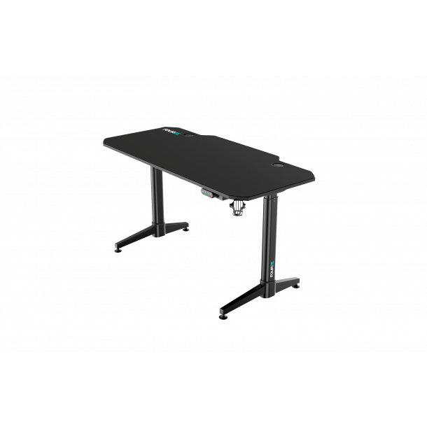 Fourze D1400-E Gaming Desk Black/Black (Adjustable)