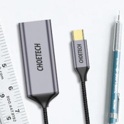 Choetech Hub, USB Type C till HDMI, 4K 60Hz, gr