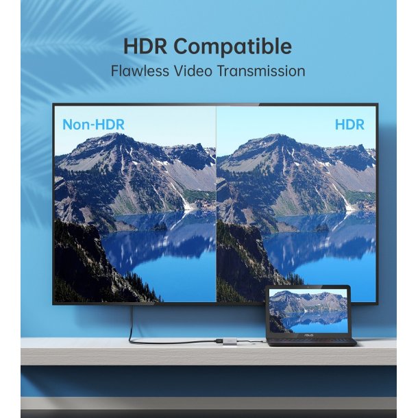 Choetech Hub, USB-C till HDMI, gr