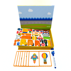 mierEdu Magnetic Book - Cars