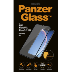 PanzerGlass sk&auml;rmskydd iPhone X/Xs/11 - svart, Case Friendly