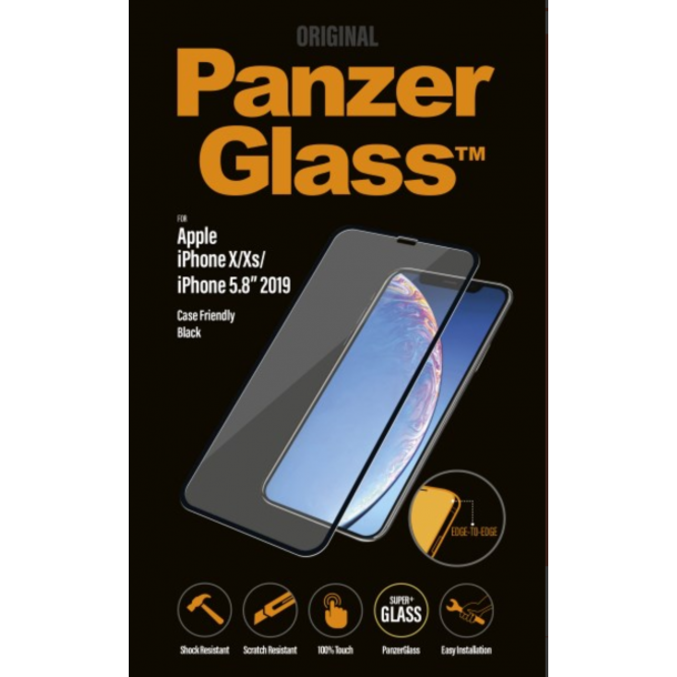 PanzerGlass iPhone X/Xs/XI - Sort (Case Friendly)