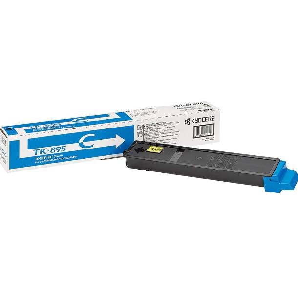 Kyocera TK-895 C lasertoner - 1T02K0CNL0 Original - Cyan 6000 sider