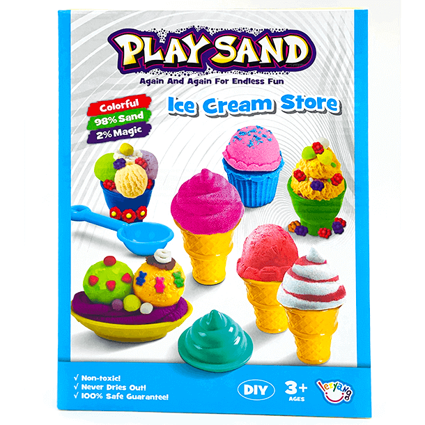 Kinetic Sand, Ice cream, 500 g (2 farver)