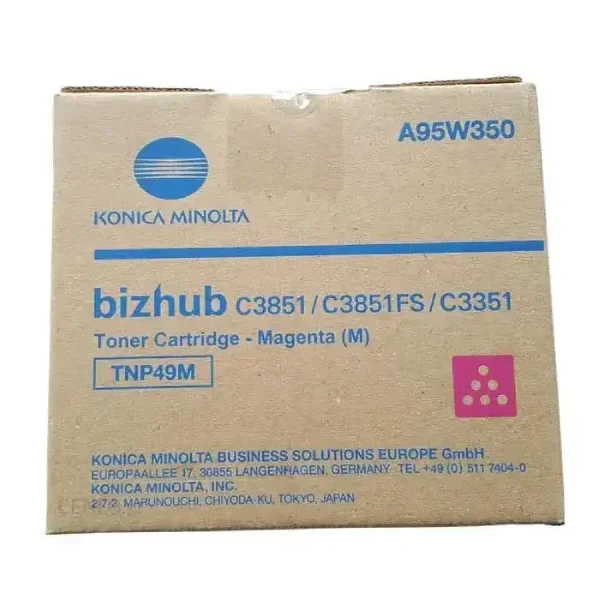 Konica Minolta TNP 49 M Toner - A95W350 Original - Magenta 12000 sider