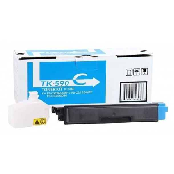 Kyocera TK-590 C lasertoner - 1T02KVCNL0 Original - Cyan 5000 sider