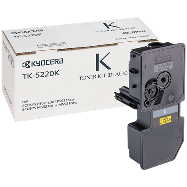 Kyocera TK-5220 BK Original lasertoner (1200 sidor)