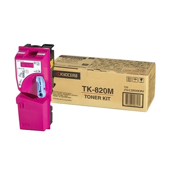 Kyocera TK-820 M - Magenta 7000 sider  - Original lasertoner 1T02HPBEU0