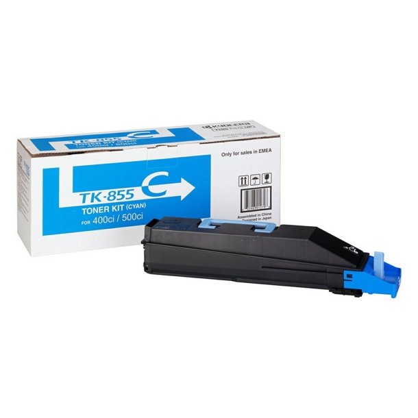 Kyocera TK-855 C - Cyan 18000 sider  - Original lasertoner 1T02H7CEU0