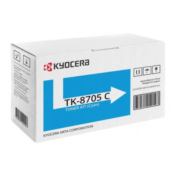 Kyocera TK-8705 C lasertoner - 1T02K9CNL0 Original - Cyan 30000 sider