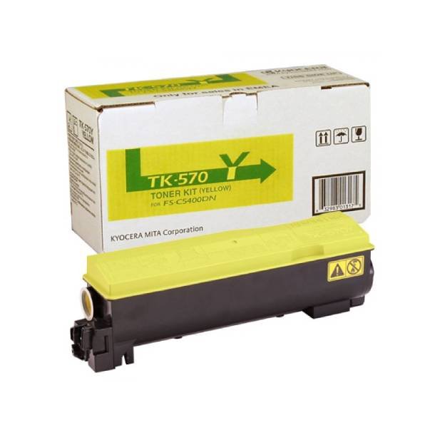 Kyocera TK-570 Y lasertoner - 1T02HGAEU0 Original - Gul 12000 sider