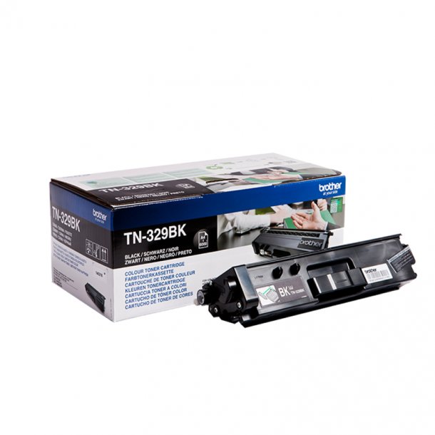 Brother TN329 BK svart  Lasertoner, Original