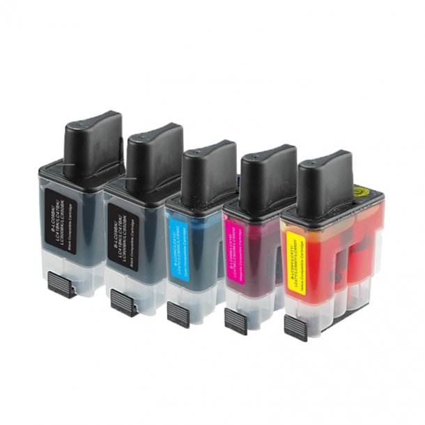 Brother LC900 Ink Cartridges Combo Pack 5 pcs - Compatible - BK/C/M/Y 102,5 ml
