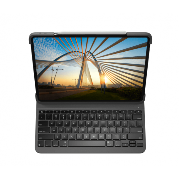 Logitech Slim Folio Pro iPad Pro 11" (1:a och 2:a gen) Tangentbordsskal - Grafit