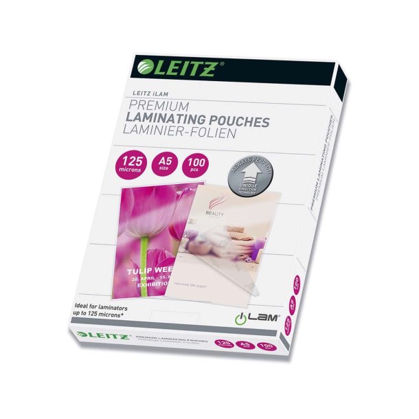 Leitz Lamineringslomme glans 125my A5 (100)