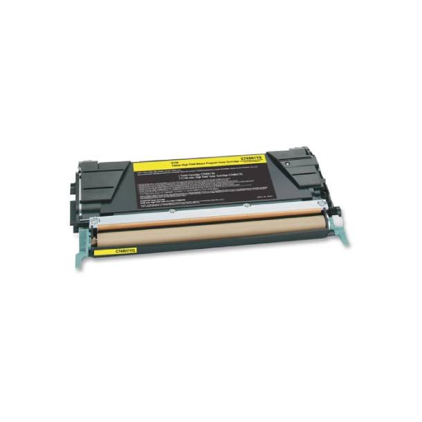 Lexmark C746/C748 Y Toner - C746A1YG Kompatibel - Gul 7000 sider