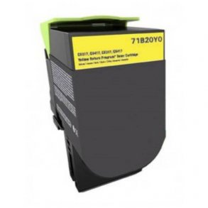 Pixojet toner Lexmark CS317 / CS417 - 71B2OYO gul 2300 sider