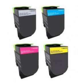 Pixojet toner Lexmark CS317 / CS417 - 71B20K0, 4 stk. rabatpakke 9900 sider