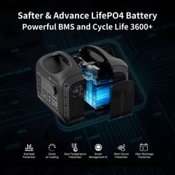 Lippa Power Station 992 Wh - Svart