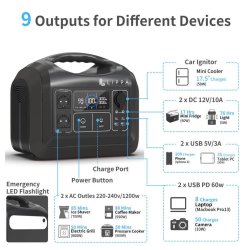 Lippa Power Station 992 Wh - Svart