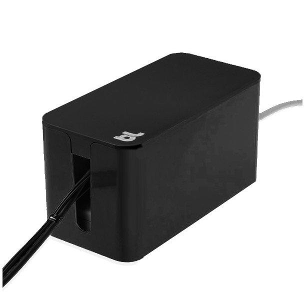 Bluelounge kabelbox, mini, sort (24x12x13 cm)
